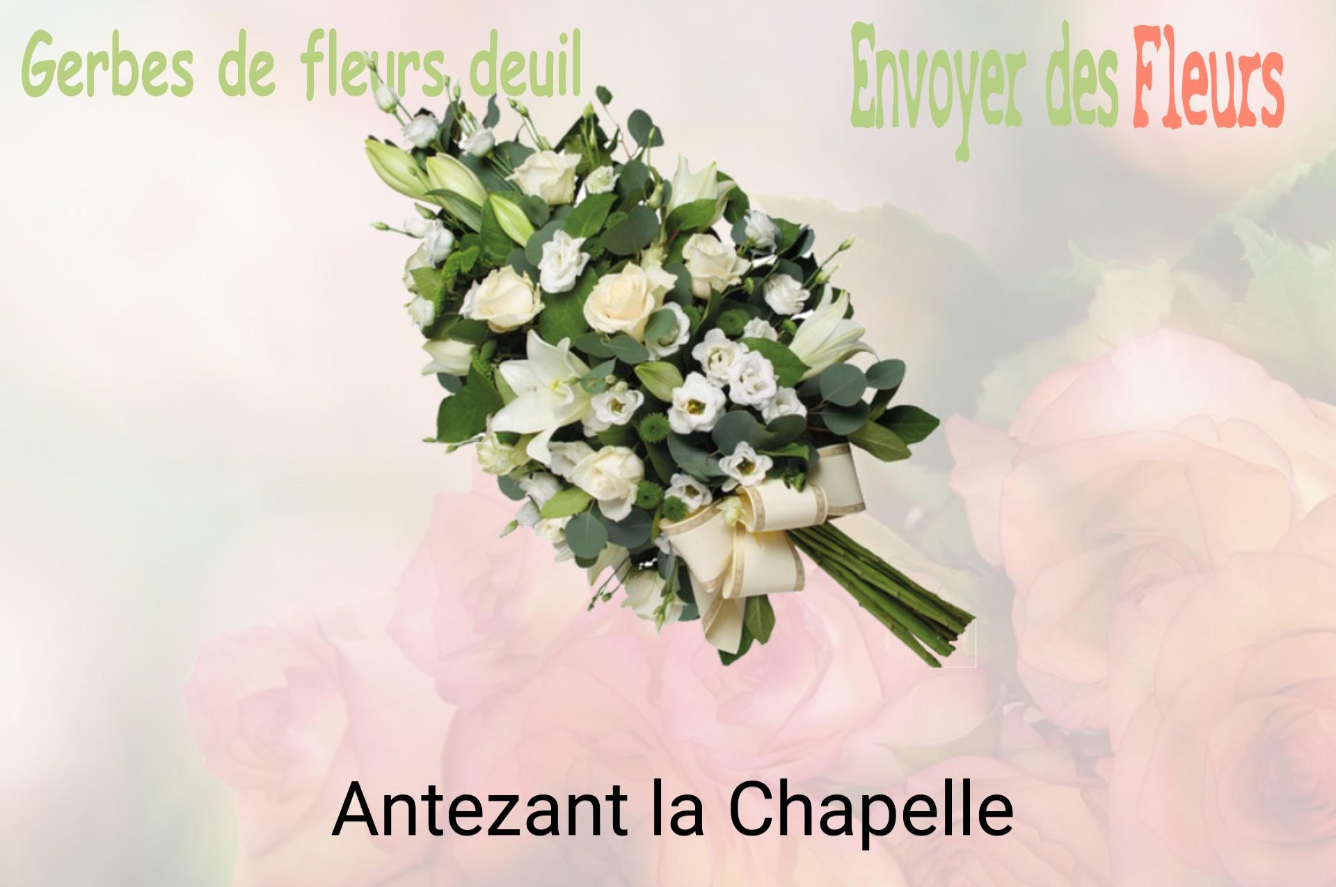 Gerbe de fleurs de deuil livrée à Antezant-la-Chapelle